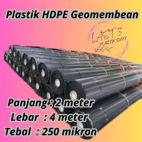 Plastik Hdpe Terpal Tambak Hdpe Geomembran Micron Ukuran Lebar