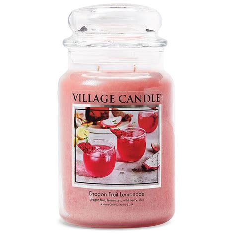 Village Candle Duftkerze im Glas groß Dragon Fruit Lemonade New C