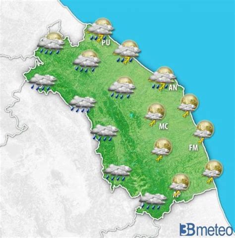 Meteo Marche Rovesci Di Pioggia E Possibili Temporali Nella Giornata