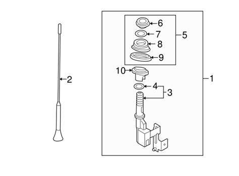 Nf A A Antenna Mast Mazda Mx Miata Mazda Parts