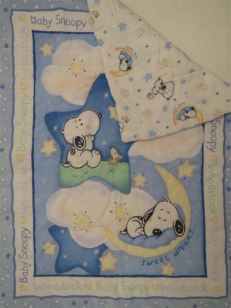 Vintage Snoopy Crib Comforter