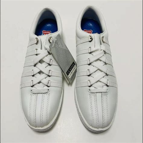 K Swiss All White Mens Unisex Up Shoes Size Men 4 Female 8 90100