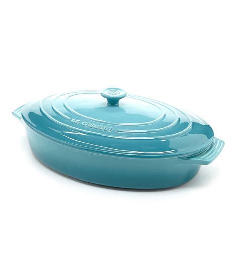 Le Creuset Signature 3.75-Quart Oval Stoneware Casserole Dish with Lid ...