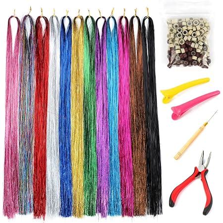 Amazon Mckanti Colors Hair Tinsel Kit With Tool Inch