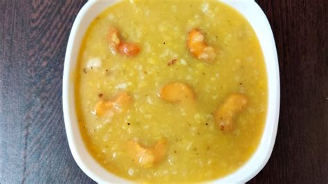 Pasi Paruppu Payasam Recipe In Tamil பாசி பருப்பு பாயசம் Moong Dal