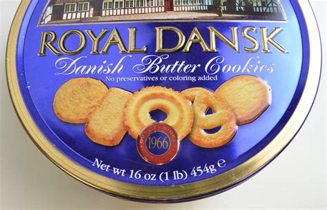 Royal Dansk Danish Butter Cookies 16 Oz. Tin - 7.5" Round