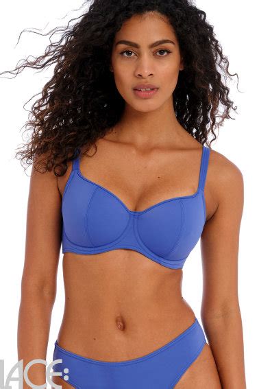 Freya Swim Jewel Cove Bikini Push Up Beha E K Cup Plain Azure Lace