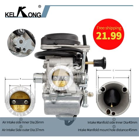 Kelkong Motorfiets 26Mm Carburateur Carb Vervangin Grandado