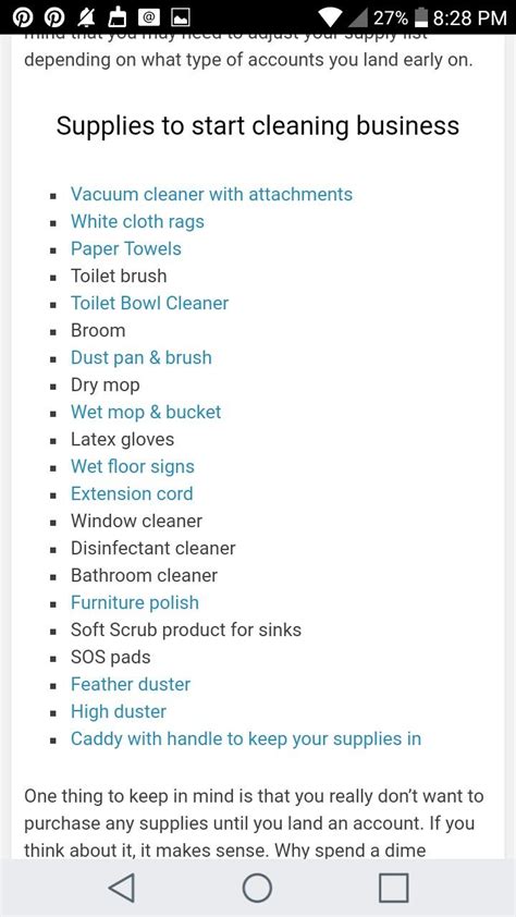 Cleaning Supply List To Start You Own Residential Cleaning Business