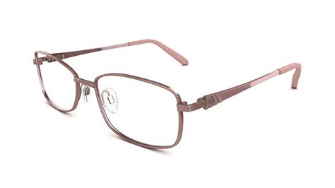 Comfit Womens Glasses Florence Pink Rectangle Metal Stainless Steel