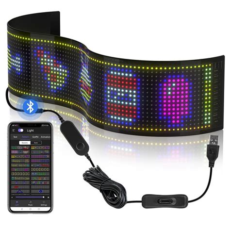 LED Pixel Panel Bluetooth APP USB 5V Flexible Addressable RGB Pattern