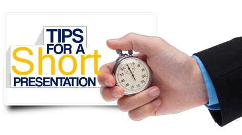 Tips For Preparing A Short Presentation