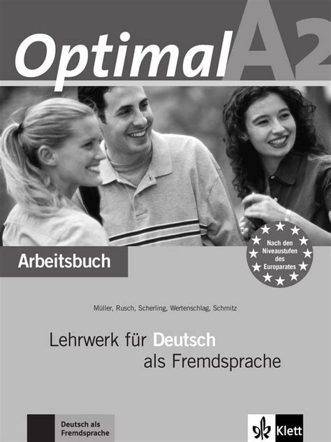 Optimal A Lehrwerk F R Deutsch Als Fremdsprache Arbeitsbuch Mit