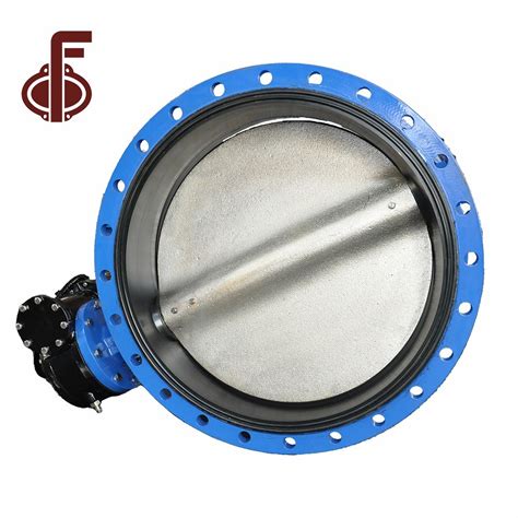 Dn Worm Gear Double Eccentric Flange Manual Ductile Iron Wafer