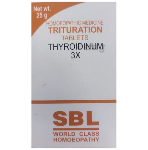 Sbl Thyroidinum Trituration Tablet X Buy Bottle Of Gm