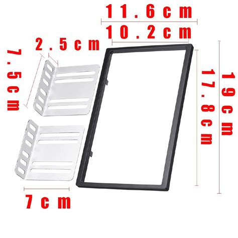 LilaReady Stock อปกรณรถยนต Stereo Radio fascia Dash Panel 2 Din