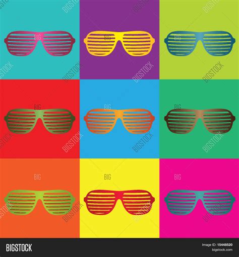 Pop Art Sunglasses Vector And Photo Free Trial Bigstock