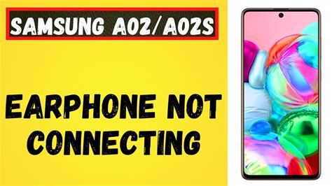 Headphone Jack Not Working Earphone Not Working Samsung Galaxy A02 A02s Youtube