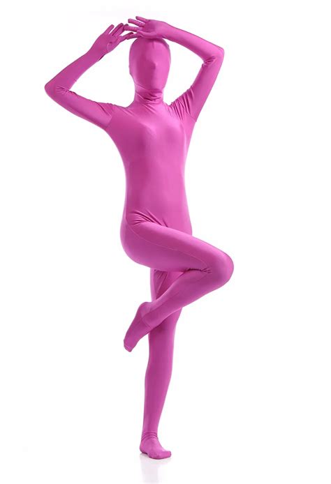 Ensnovo Women Lycra Nylon Spandex Zentai Custom Skin Suit Adult Full