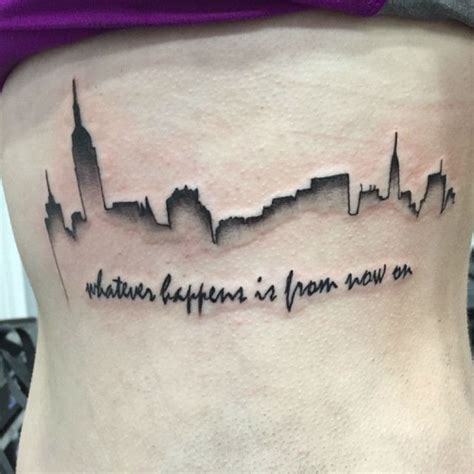 Skyline Tattoo Designs, Ideas and Meaning | Tattoos For You