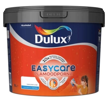 Farba Dulux Easy Care Nieskazitelna Biel 9L 5237346 Cena Opinie