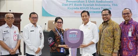 Pemkab Barut Dapat Bantuan Mobil Ambulans Dari Pt Bsi Bank Syariah