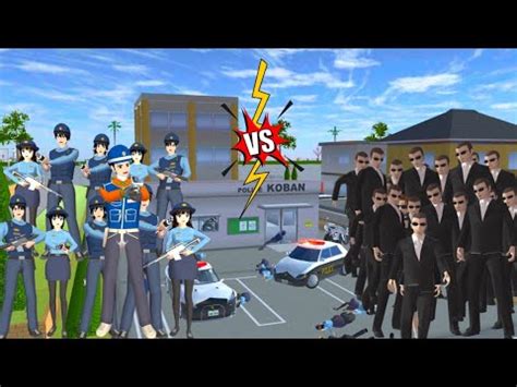 Pasukan Polisi Koban Redo VS Pasukan Yakuza Himawari Sakura School