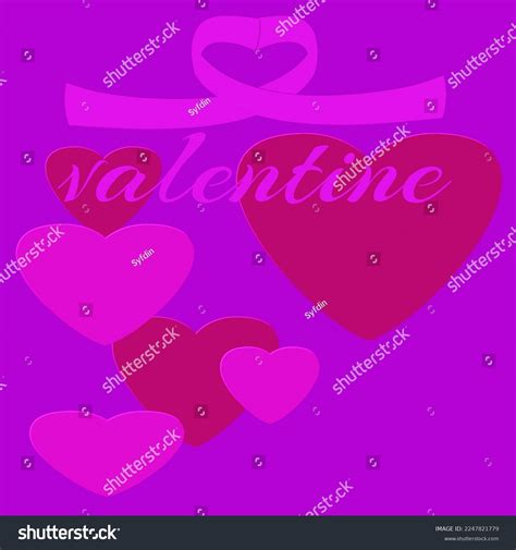 Valentine Themed Wallpapers Suitable Templates Backgrounds Stock Vector Royalty Free