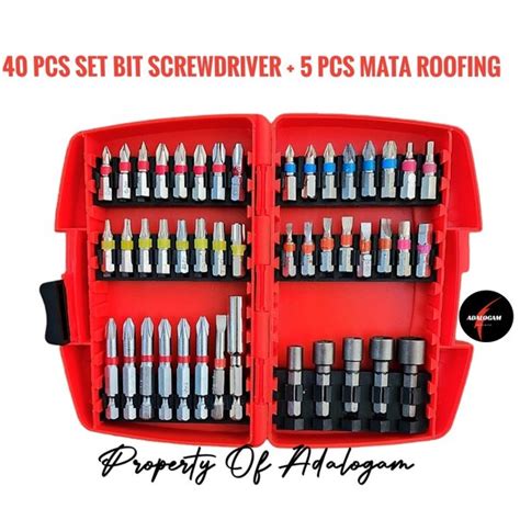 Jual Pcs Mata Obeng Set Screwdriver Bit Pcs Mata Roofing Di