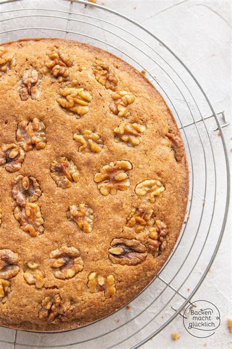 Einfacher Saftiger Walnusskuchen Backen Macht Gl Cklich