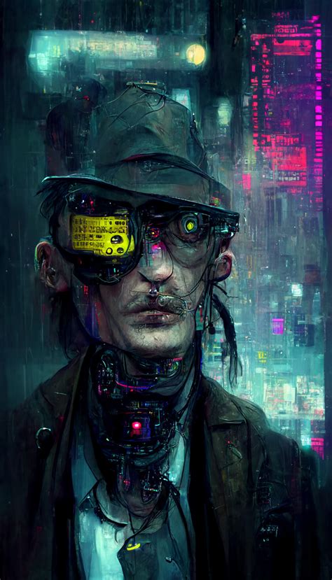 Artstation Grungy Private Detective From The Future