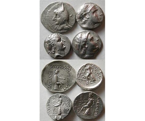 VAuctions.com - Group Lot of 4 Ancient Silver coins. Different rulers.