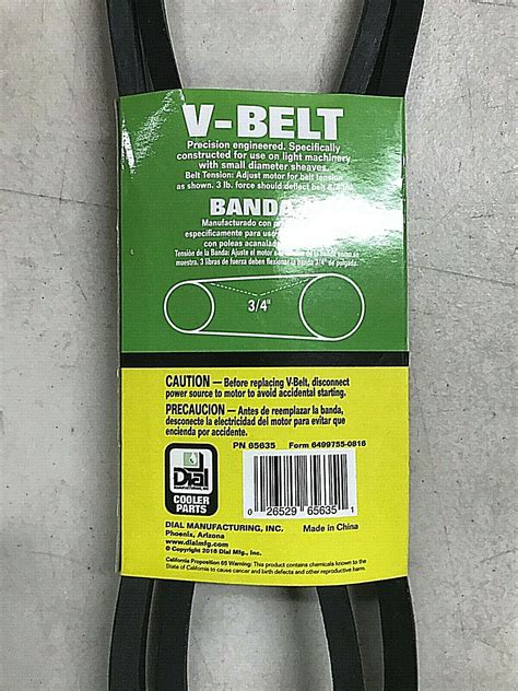 Genuine Dial V Belt Swamp Evaporative Cooler Industrial 45 50 52 63 66 69 Ebay