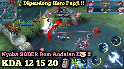 Pake SOBER Roam Di Rank Legends Dengan Gaya Epical Glory Saber