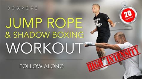 Minute Follow Along Jump Rope And Shadow Boxing Workout For High