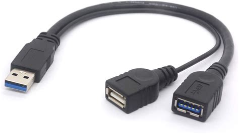 Tomost Cavo Splitter Usb Femmina Usb Maschio A Doppia Usb