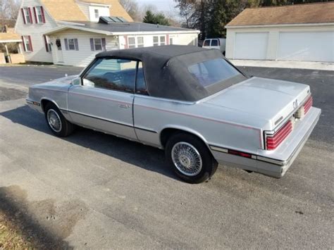 1985 Chrysler LeBaron Convertible Turbo with red leather automatic for sale - Chrysler LeBaron ...