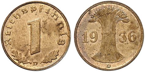 1 Reichspfennig 1936 D Zu J 373 313