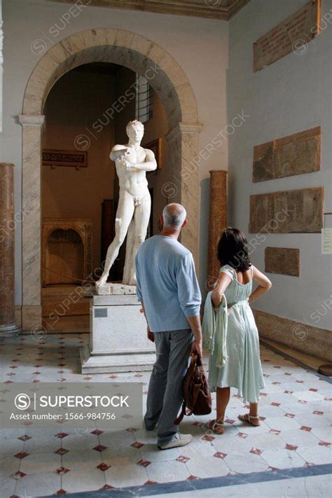 Statues In The Vatican Museum Rome Superstock