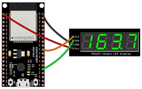 Interface ESP32 With TM1637 LED Driver Makerguides