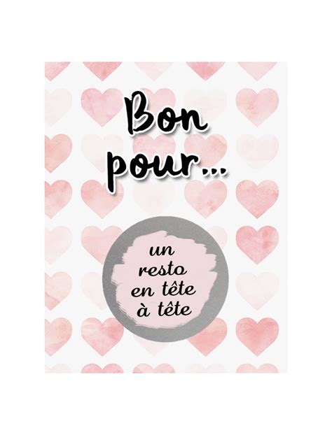 6 Cartes à Gratter Bon Pour Pour Les Amoureux Personnalisable