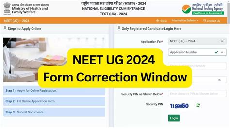 NEET UG 2024 Correction Window Opens At Exams Nta Ac In NEET Check