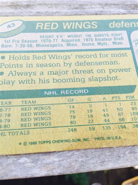 Hockey Trading Cards Sports Memorabilia 1980 Vintage | Etsy