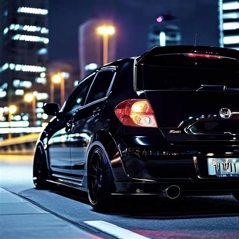 Black Honda Fit 1.5 S (2008) adorned with side skirts by Jhonatan ...