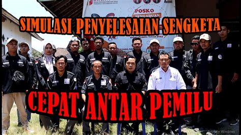 Simulasi Penyelesaian Sengketa Cepat Antar Pemilu Panwascam Sikur Kab