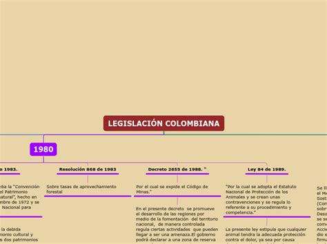 Legislaci N Colombiana Mind Map