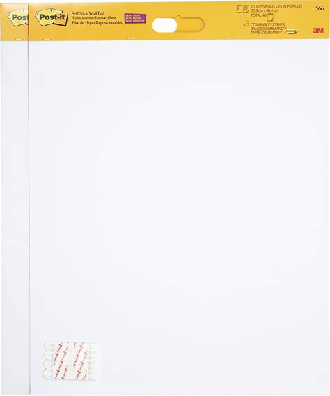 Post It Super Sticky Self Stick Wall Pad Meeting Chart White 58 4 Cm