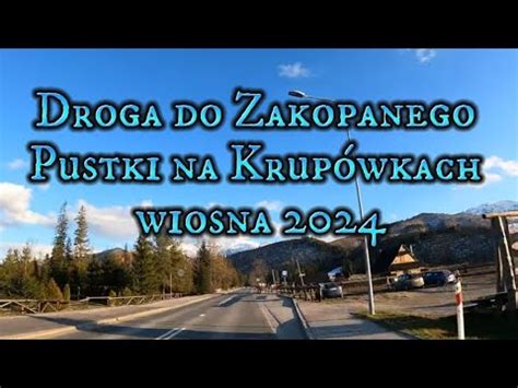 Droga Do Zakopanego Z Dol Chocho Owskiej Pustki Na Krup Wkach W