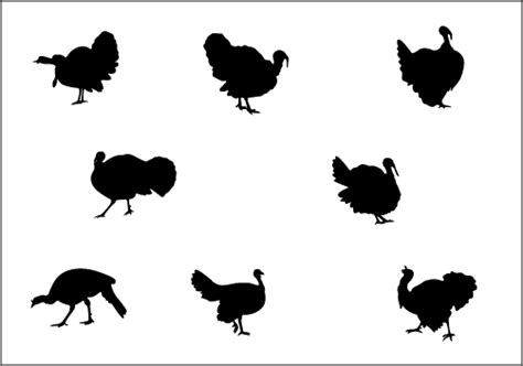 thanksgiving turkey clipart silhouette - Clipground