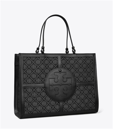 T Monogram Ella Quadrant Tote Womens Designer Tote Bags Tory Burch